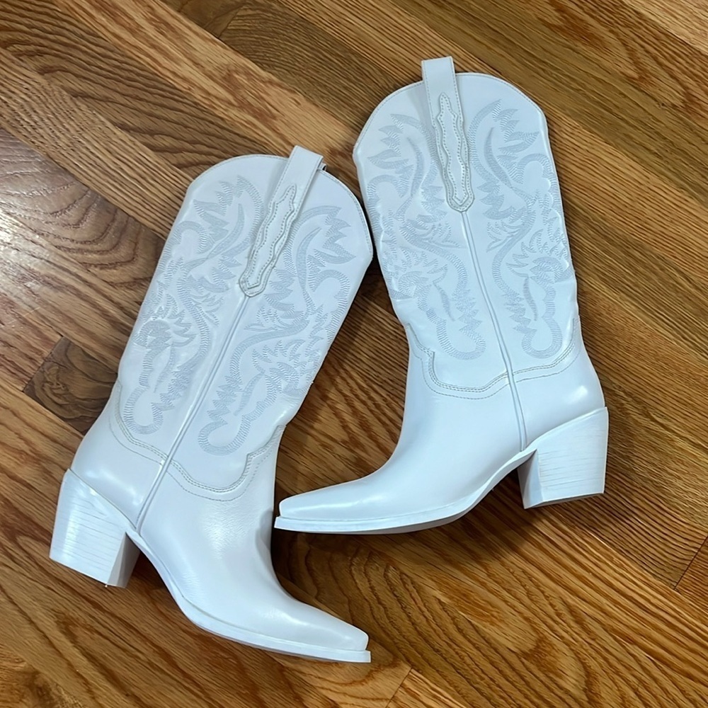 Jeffrey Campbell x Free People Dagget Cowboy Boots Size 8.5 NEW - Picture 7 of 16